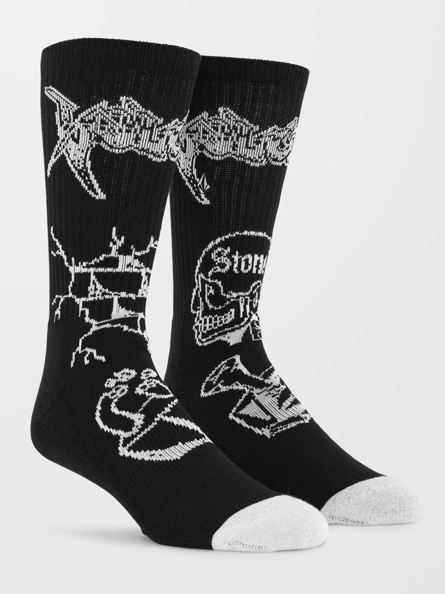 Homme Volcom Chaussettes | Chaussettes About Time Black