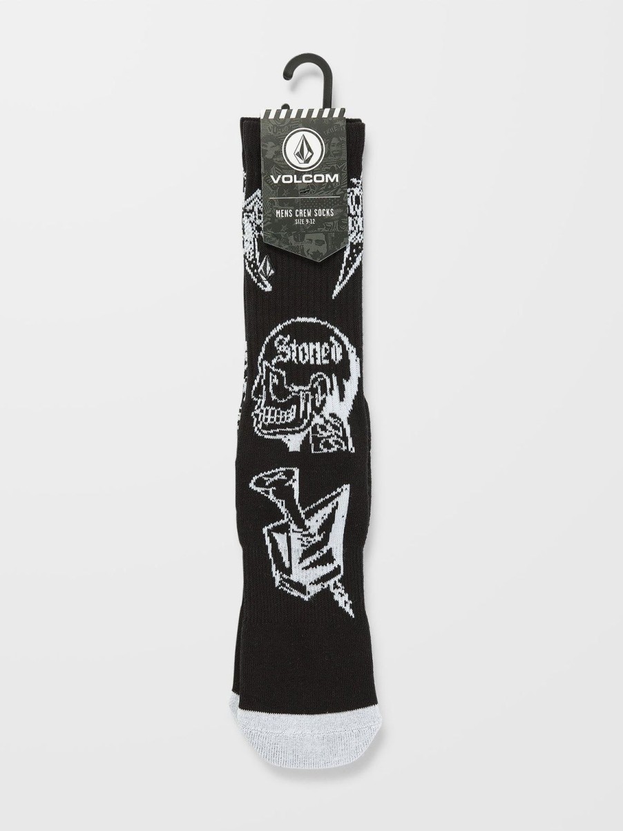 Homme Volcom Chaussettes | Chaussettes About Time Black