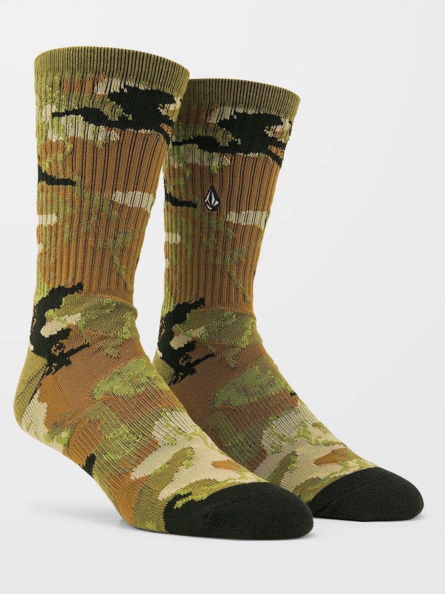 Homme Volcom Chaussettes | Chaussettes Stoney Stone Camouflage