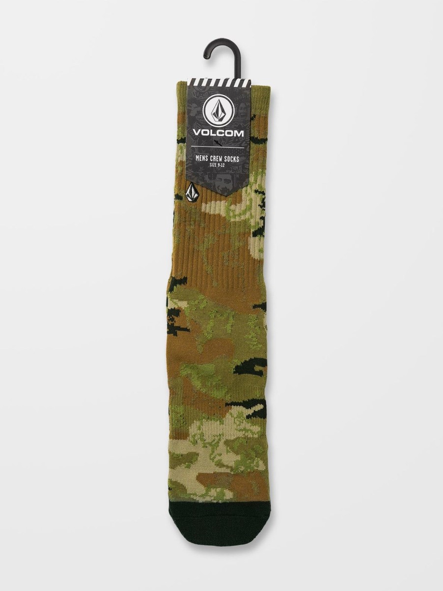 Homme Volcom Chaussettes | Chaussettes Stoney Stone Camouflage