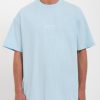 Homme Volcom T-Shirts & Polos | T-Shirt Ripple Stone Misty Blue