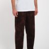 Homme Volcom Pantalons & Chinos | Pantalon Cotele Billow Tapered Bitter Chocolate