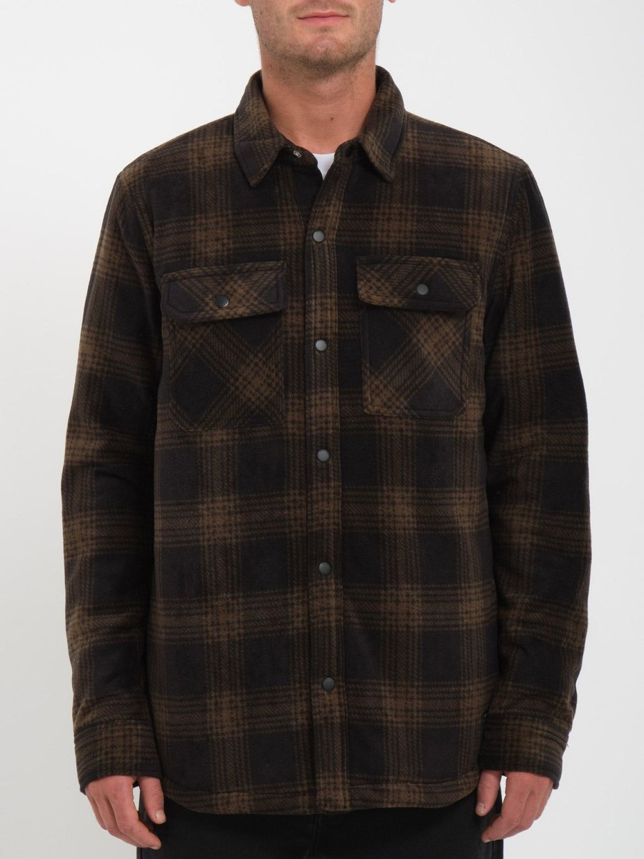 Homme Volcom Chemises | Surchemise Bowered Fleece Bison