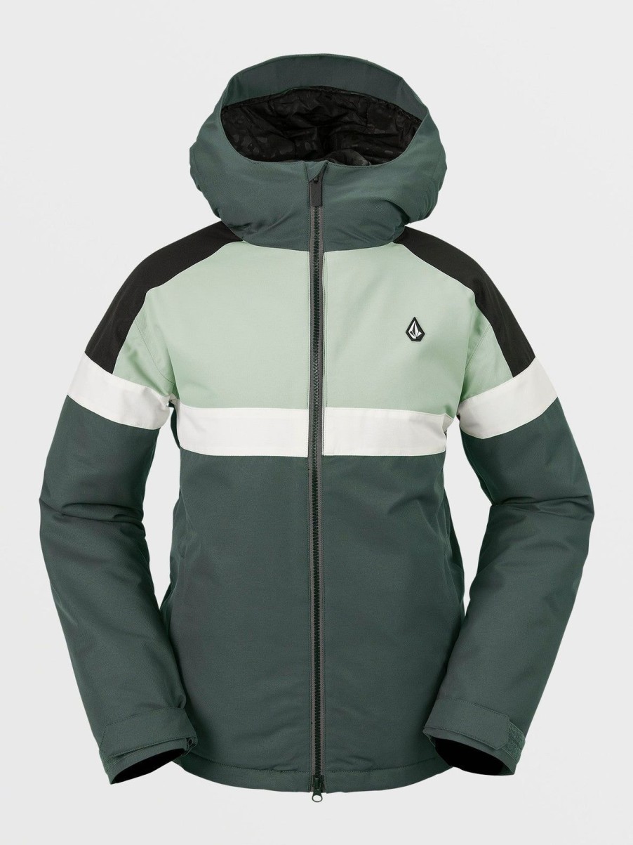 Femme Volcom Vestes De Snow | Veste Lindy Insulated Eucalyptus