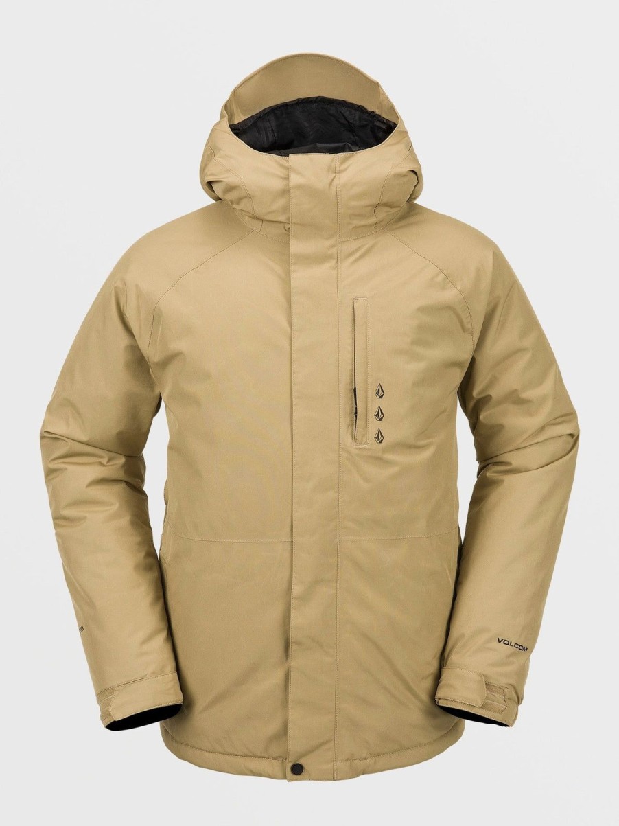 Homme Volcom Vestes De Snow | Veste Gore-Tex Dua Insulated Dark Khaki