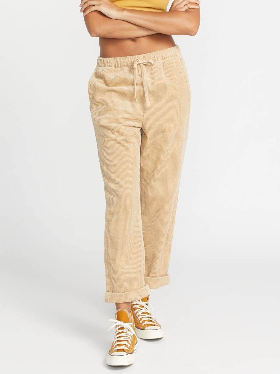 Femme Volcom Pantalons | Pantalon Stone Street Khaki