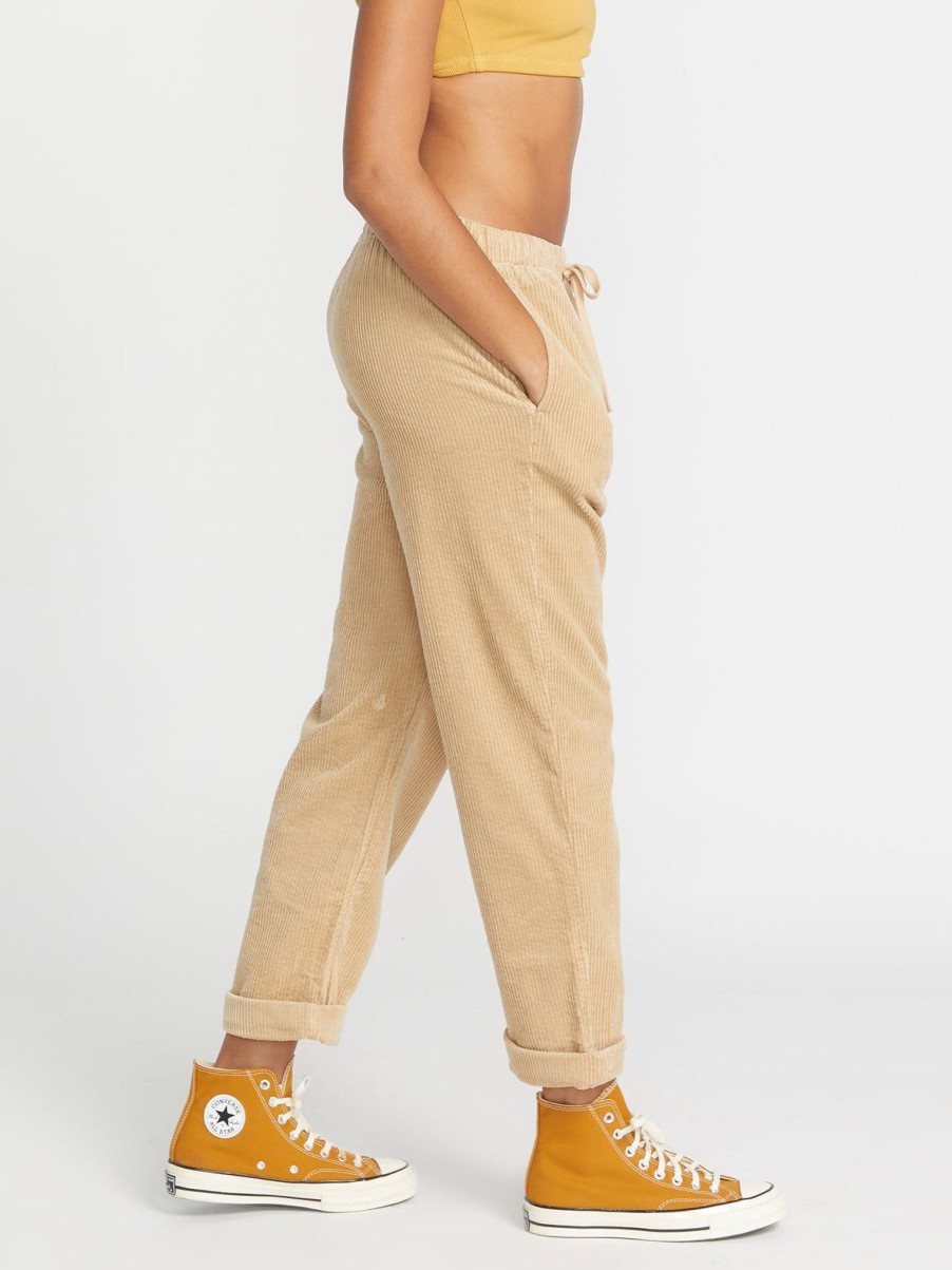 Femme Volcom Pantalons | Pantalon Stone Street Khaki