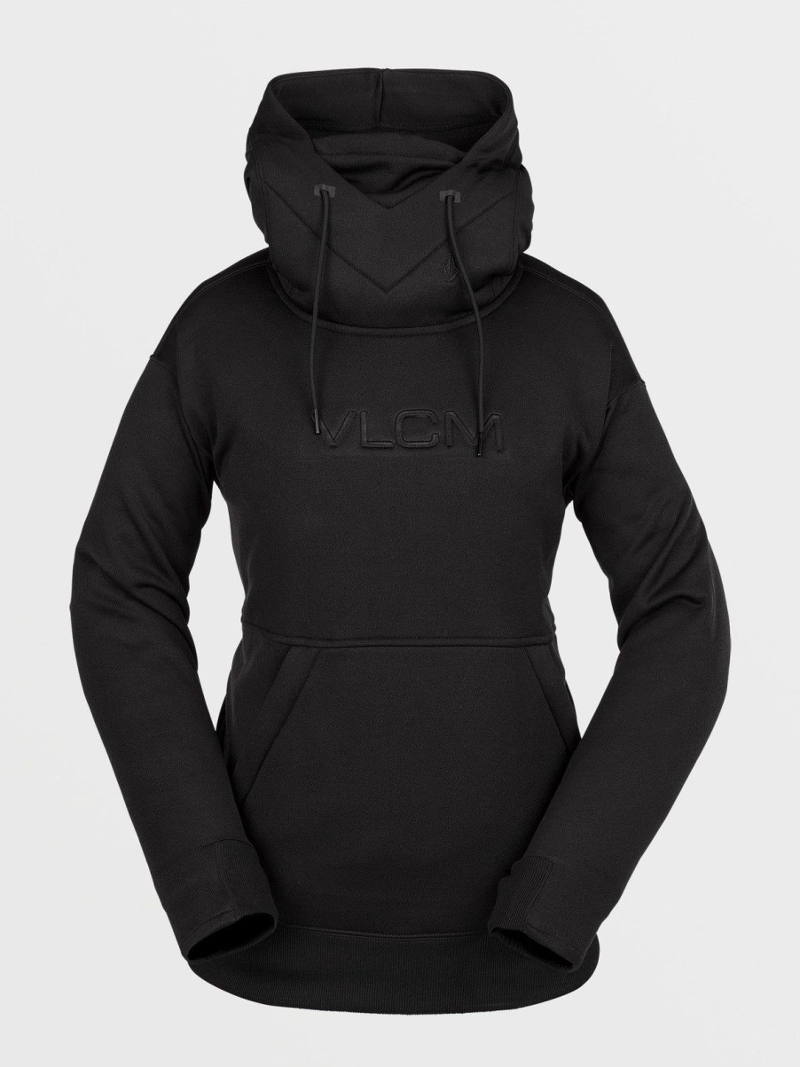 Homme Volcom Pulls Et Polaires | Sweat A Capuche Riding Hydro Black