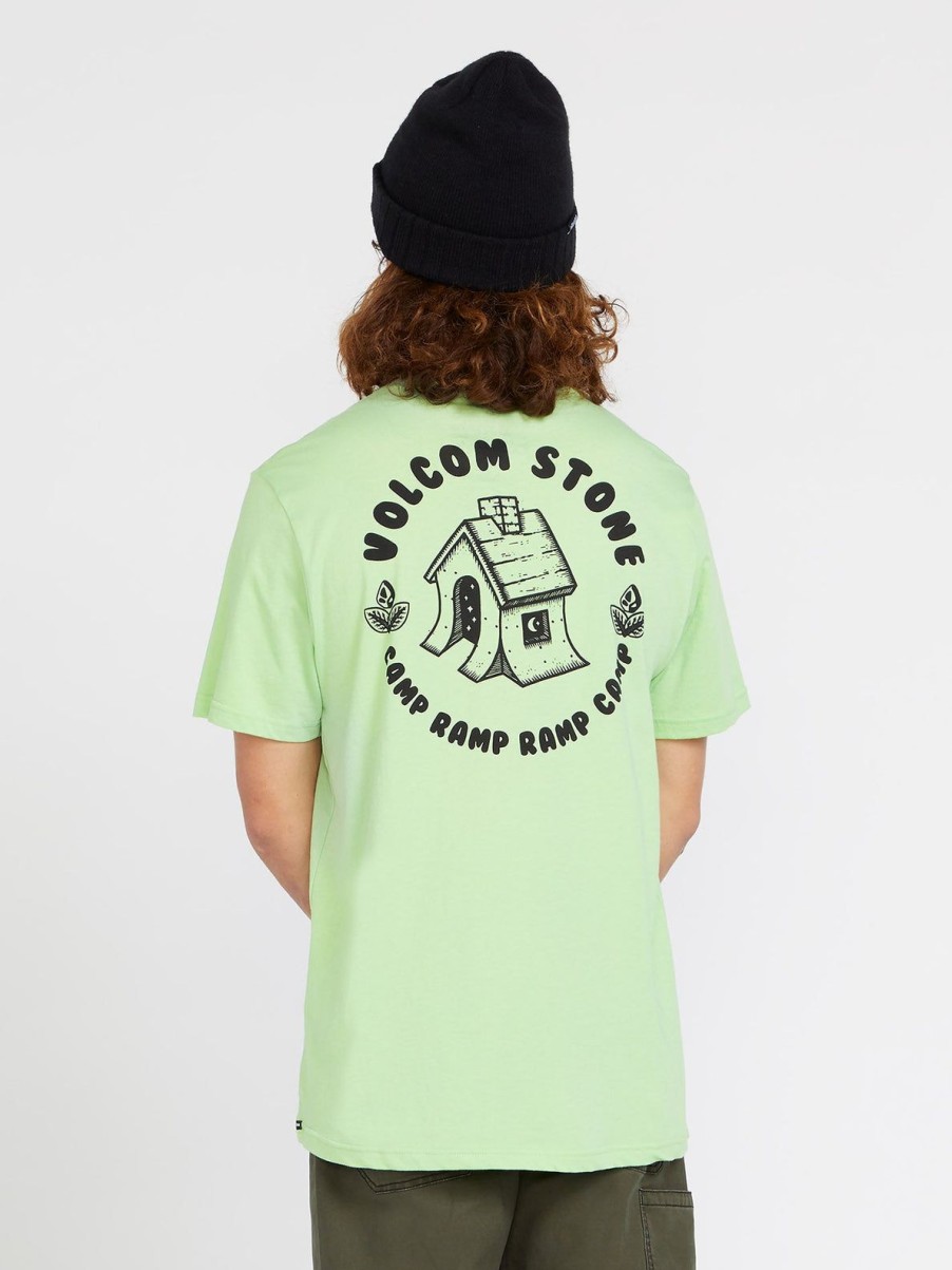 Homme Volcom T-Shirts & Polos | T-Shirt V Ent Fat Tony Celadon