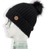 Femme Volcom Accessoires | Bonnet Bobble V.Co Lyra Black