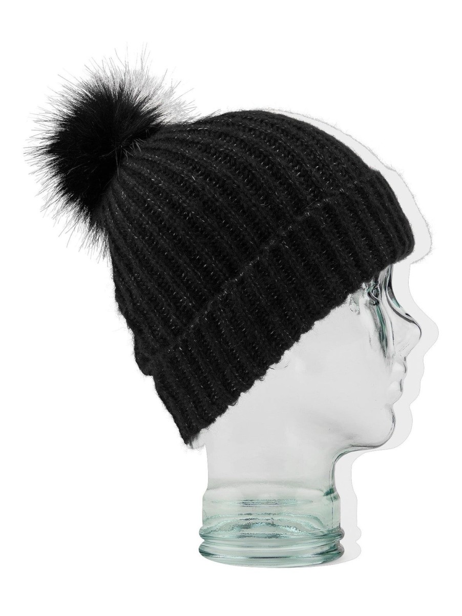 Femme Volcom Accessoires | Bonnet Bobble V.Co Lyra Black