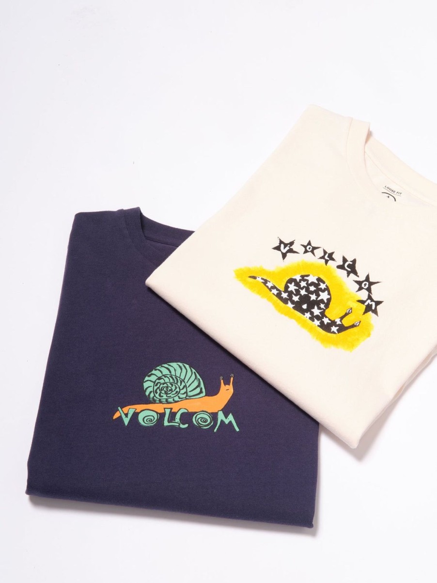 Homme Volcom T-Shirts & Polos | T-Shirt Balislow Dirty White