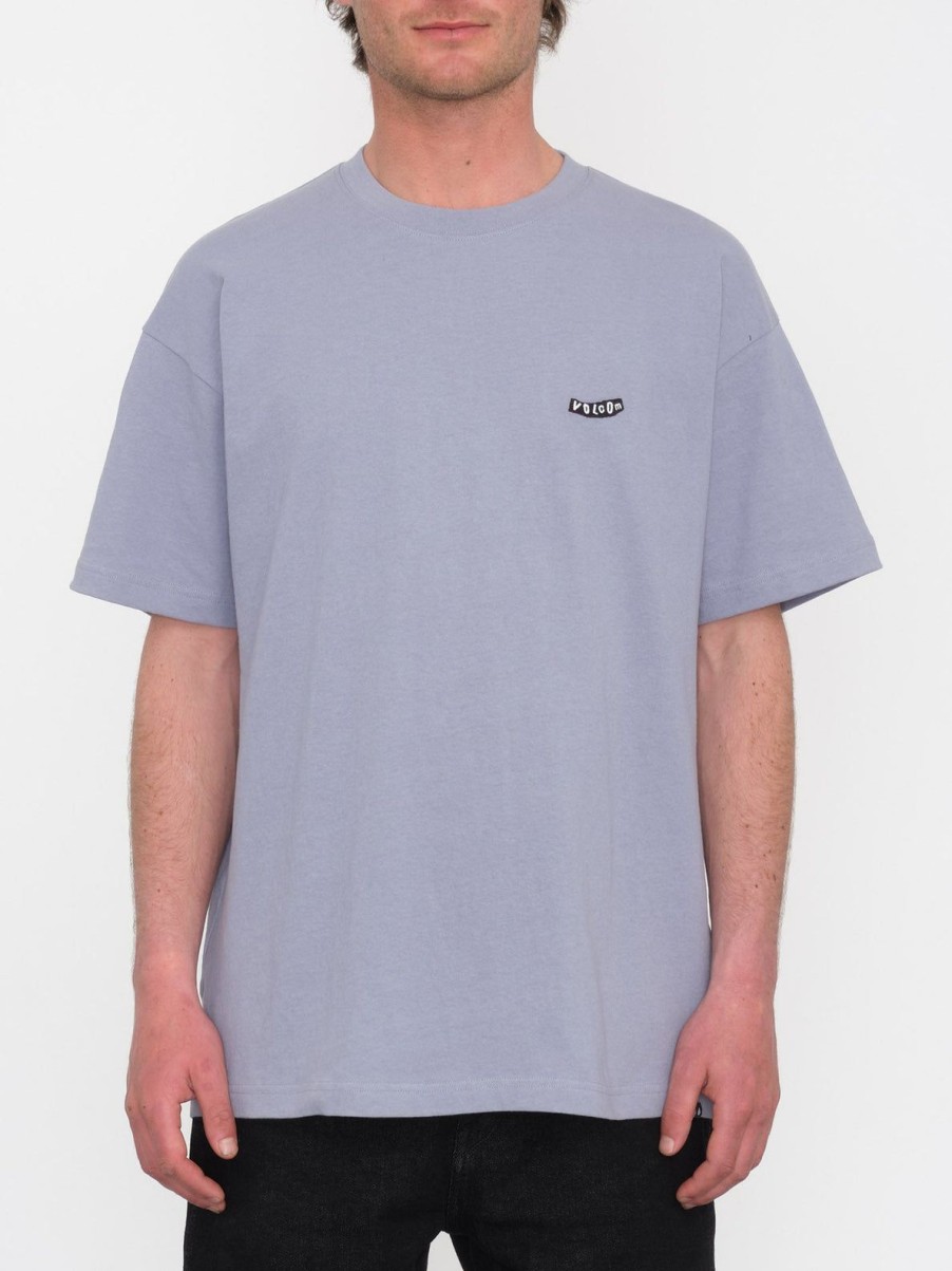 Homme Volcom T-Shirts & Polos | T-Shirt Pistol Stone Violet Dust