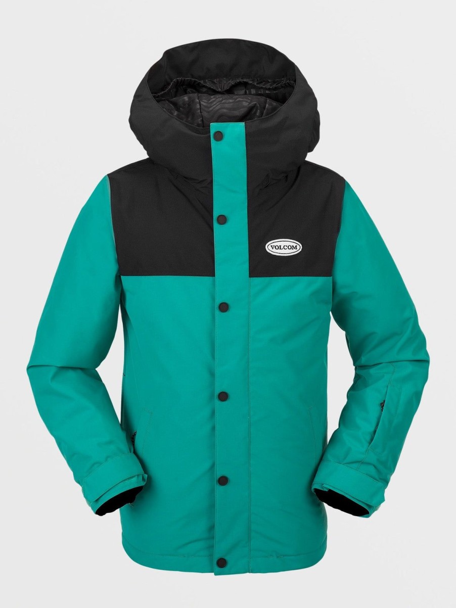 Garcons Volcom Vestes De Snow | Veste Stone.91 Insulated (Enfant) Vibrant Green