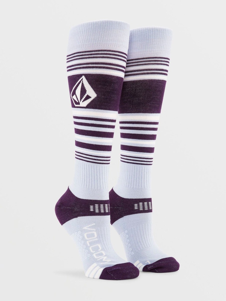 Femme Volcom Accessoires | Chaussettes Tundra Tech Lilac Ash