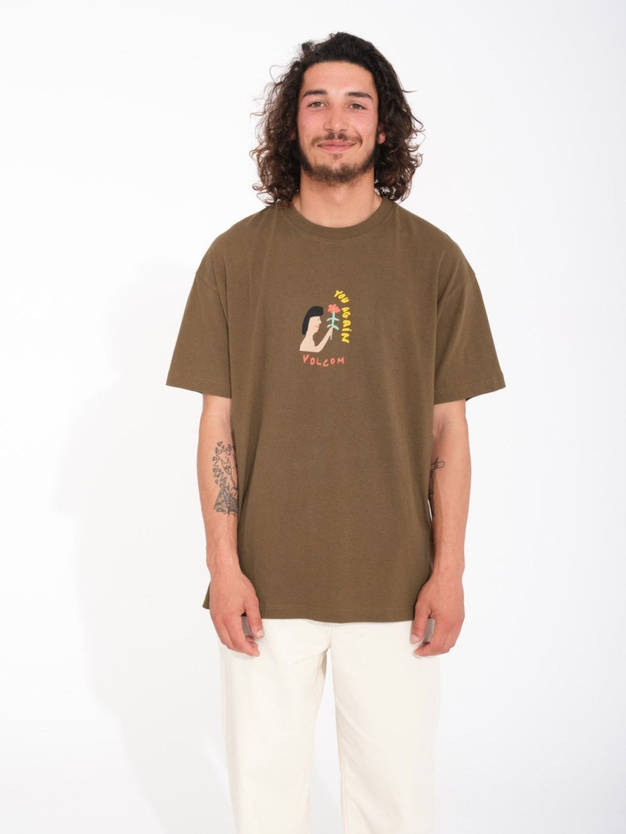 Homme Volcom T-Shirts & Polos | T-Shirt Arthur Longo 1 Dark Earth