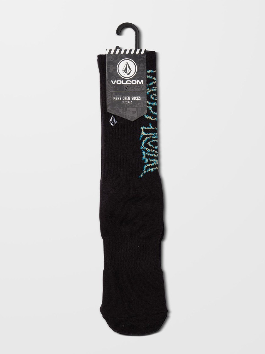 Homme Volcom Chaussettes | Chaussettes Max Sherman Black