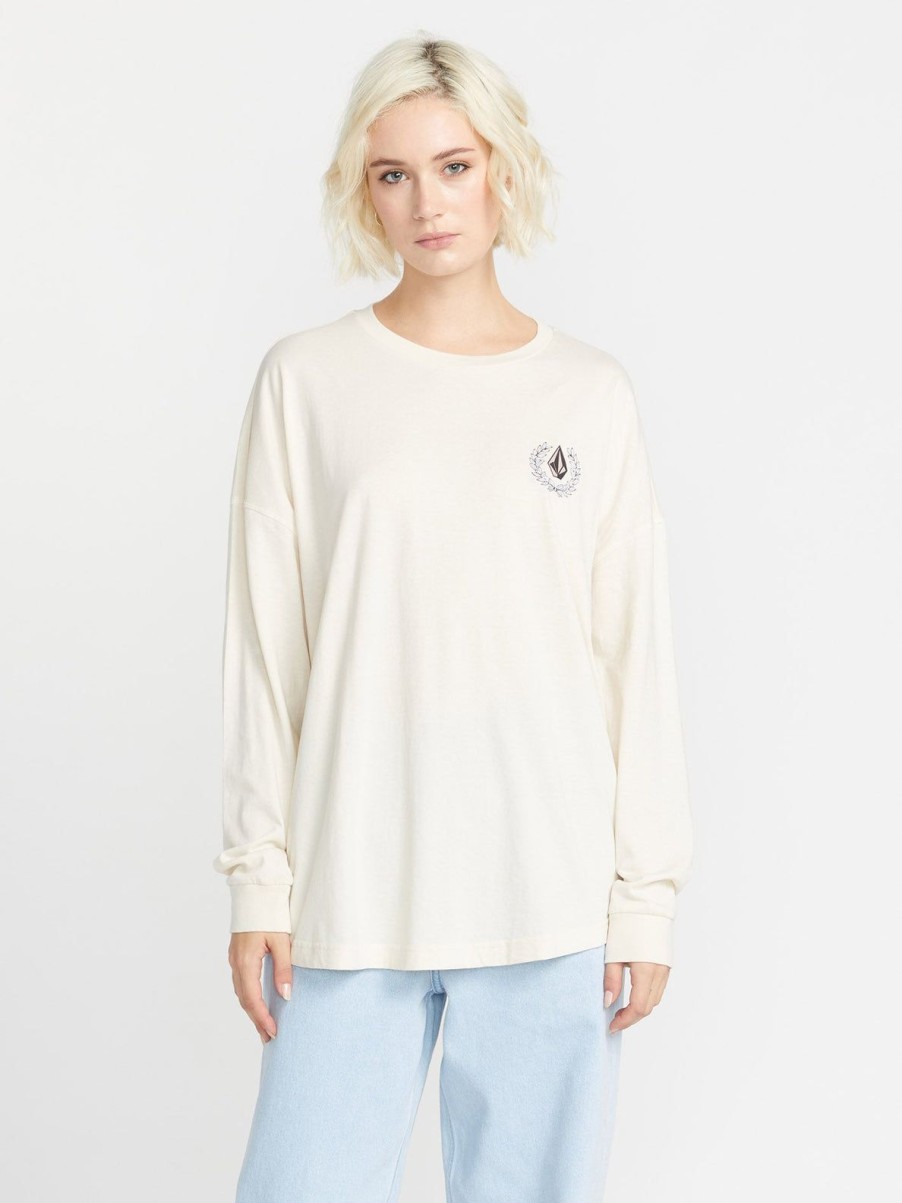 Femme Volcom T-Shirts & Debardeurs | T-Shirt Werking Doubles Cloud