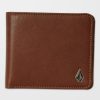 Homme Volcom Ceintures & Portefeuilles | Portefeuille Slim Stone L Brown