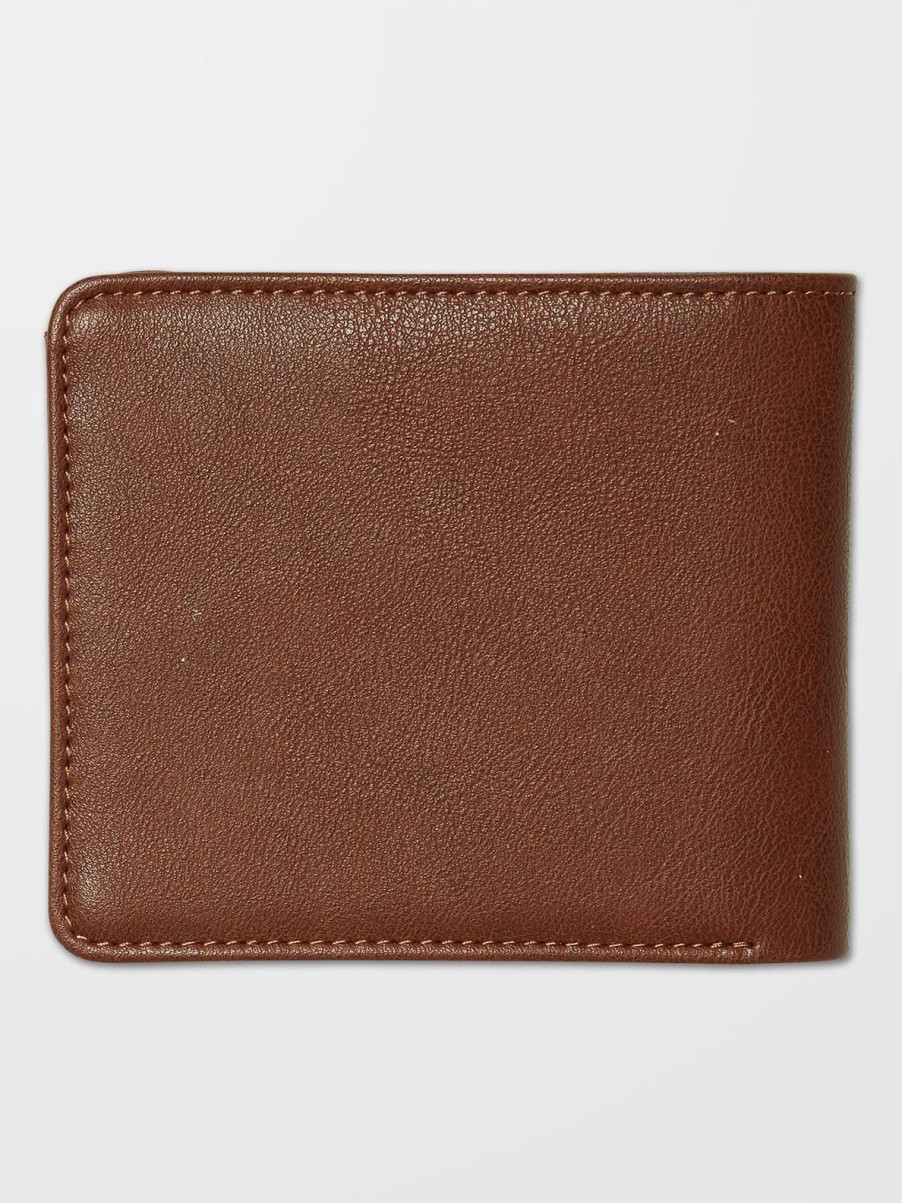 Homme Volcom Ceintures & Portefeuilles | Portefeuille Slim Stone L Brown