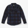 Garcons Volcom Chemises | Surchemise Bowered Fleece (Enfant) Navy