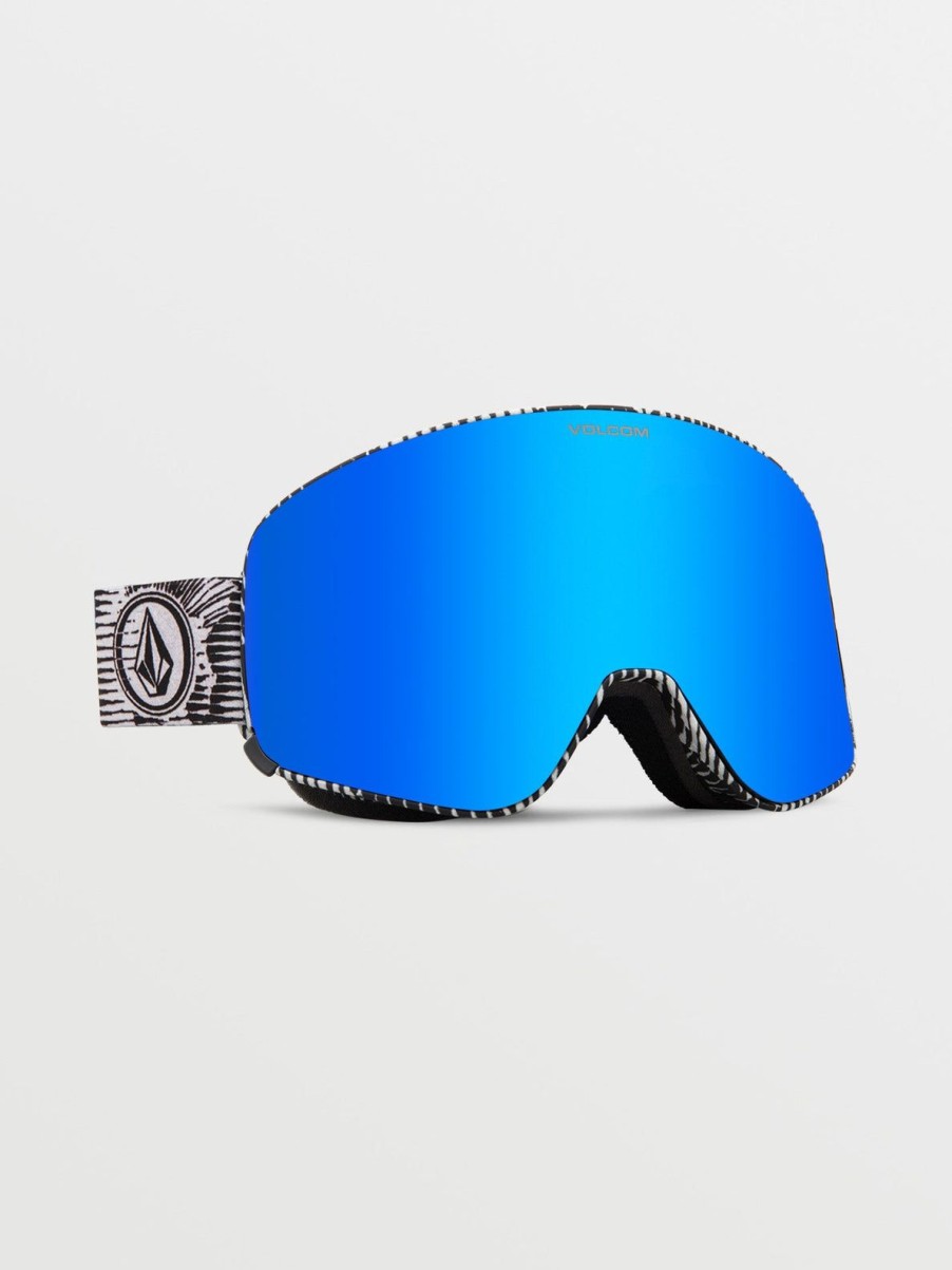 Homme Volcom Masques De Snow | Masque De Snow Odyssey Jamie Lynn (+ Ecran Bonus Yellow Chrome) Blue Chrome