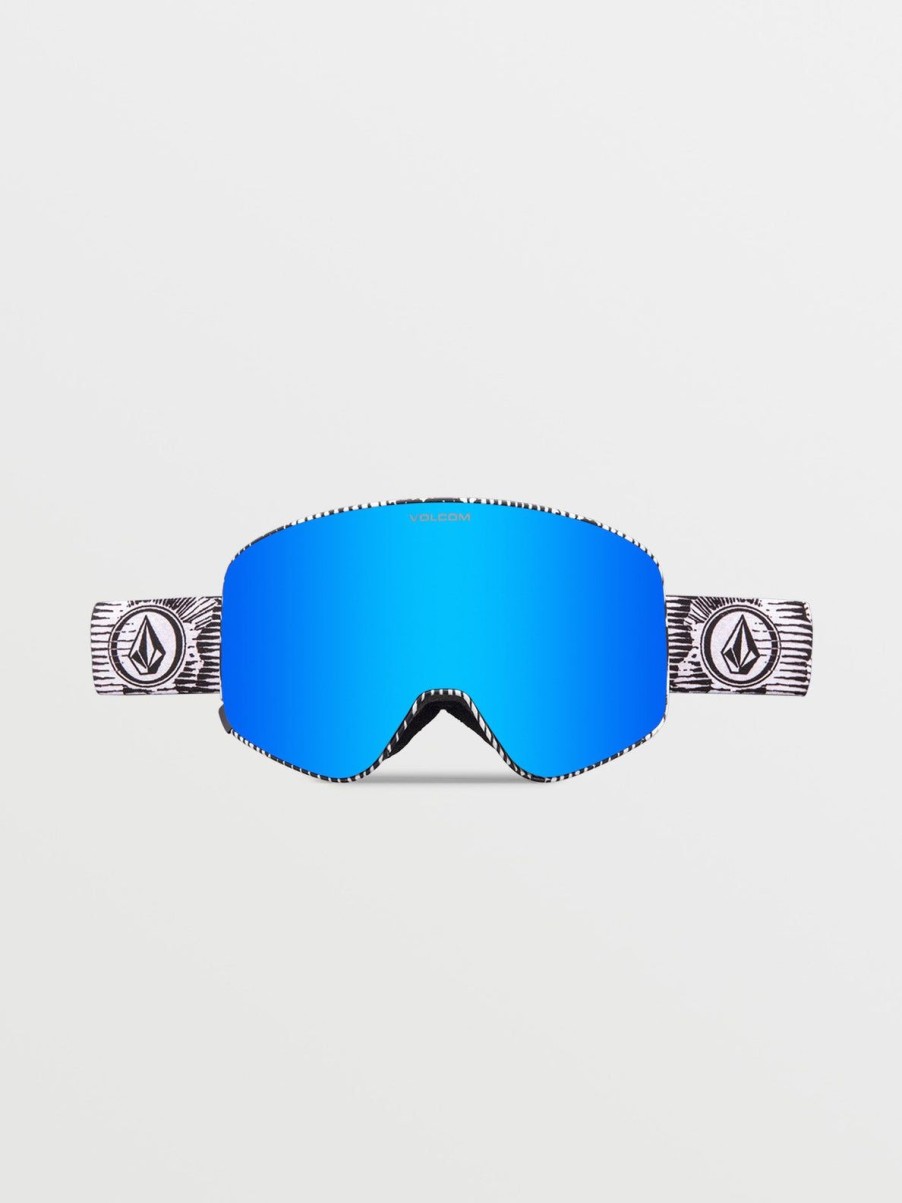 Homme Volcom Masques De Snow | Masque De Snow Odyssey Jamie Lynn (+ Ecran Bonus Yellow Chrome) Blue Chrome