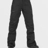 Femme Volcom Pantalon De Snow | Pantalon Gore-Tex Knox Insulated Black