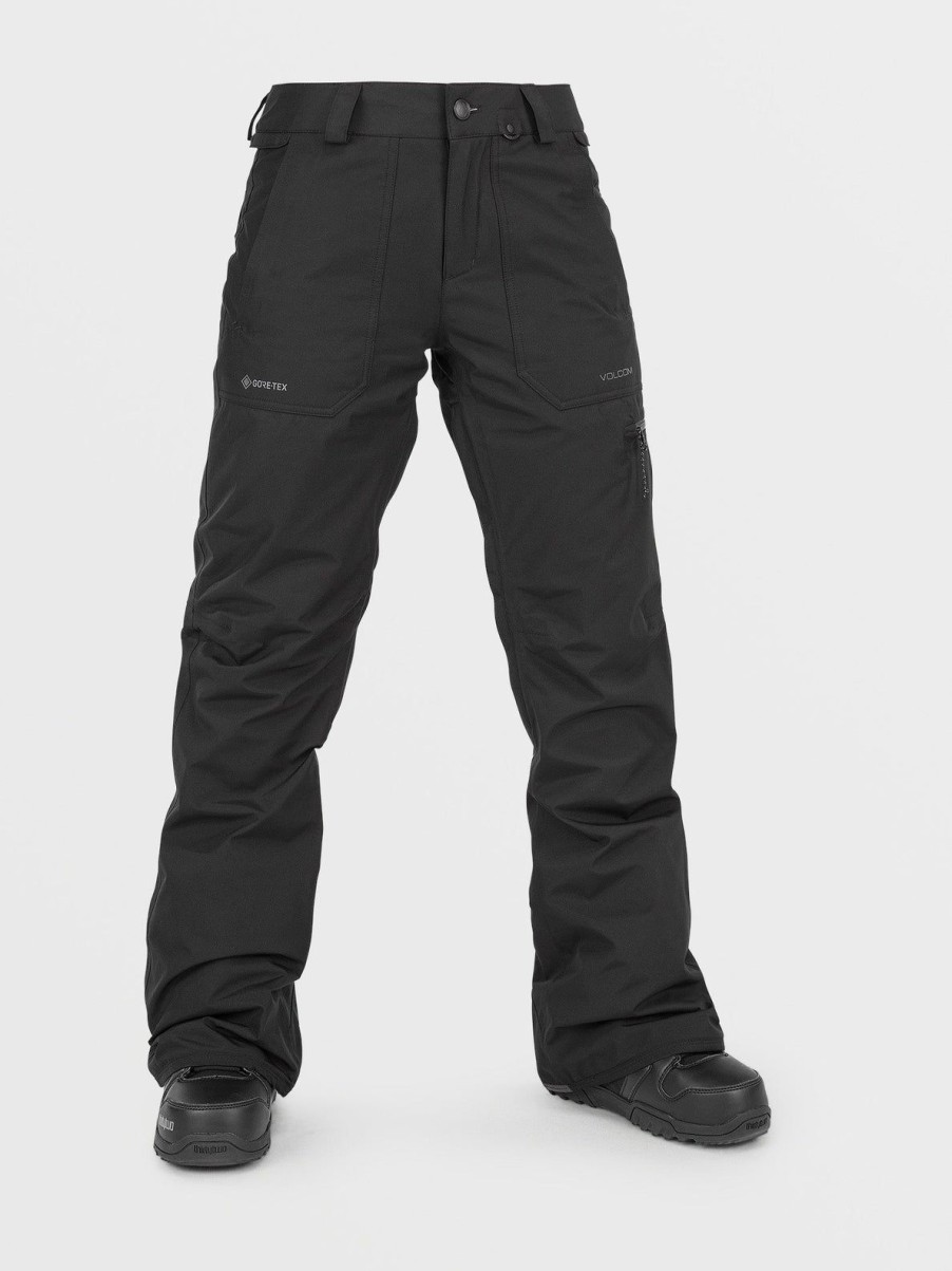 Femme Volcom Pantalon De Snow | Pantalon Gore-Tex Knox Insulated Black