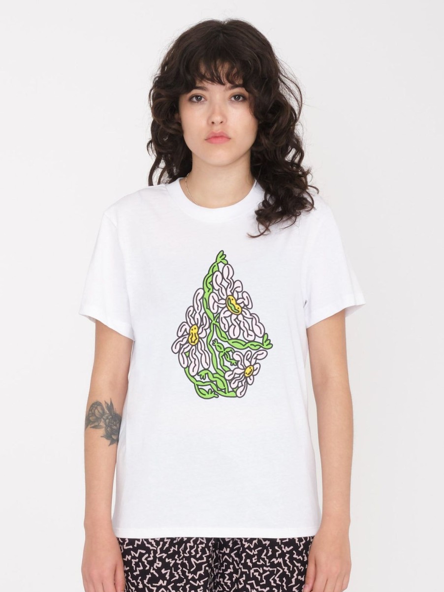 Femme Volcom T-Shirts & Debardeurs | T-Shirt Radical Daze White