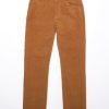 Homme Volcom Pantalons & Chinos | Pantalon Solver En Velours Cotele 5 Poches Tobacco