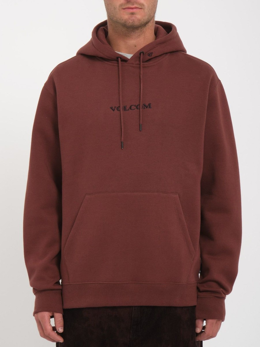 Homme Volcom Sweats | Sweat A Capuche Volcom Stone Bitter Chocolate