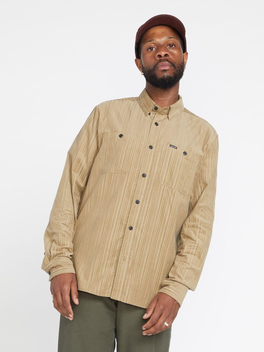 Homme Volcom Chemises | Chemise V Ent Fat Tony Khaki