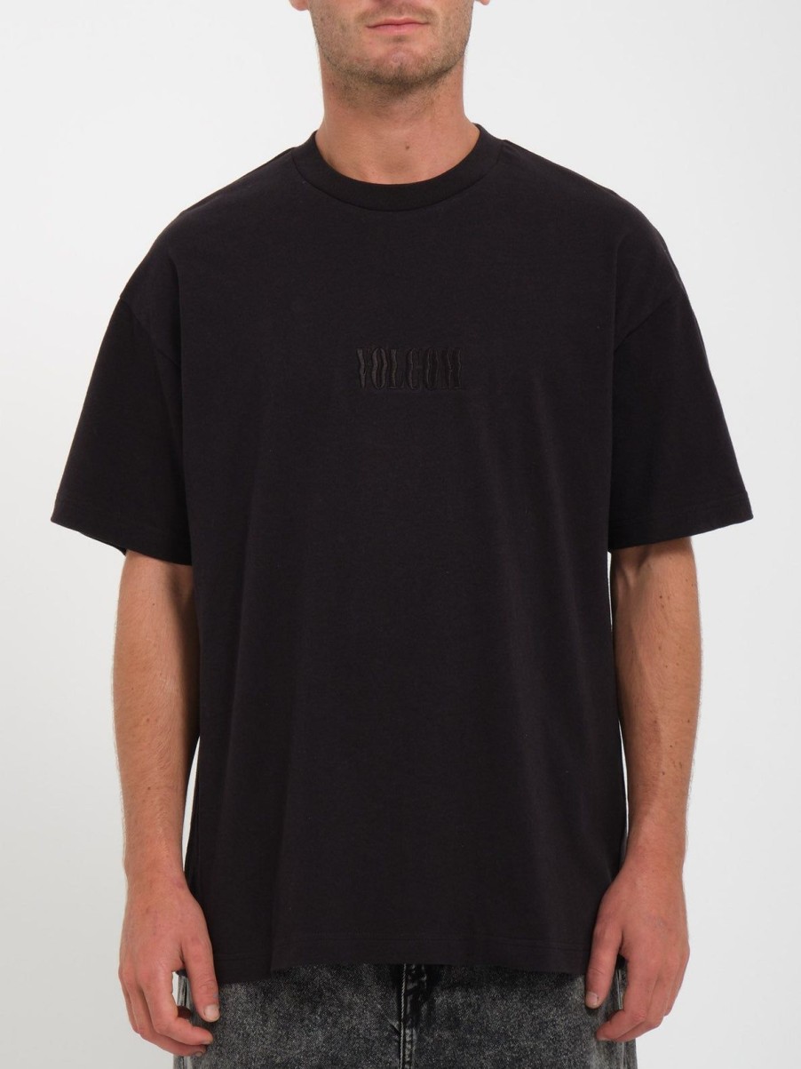 Homme Volcom T-Shirts & Polos | T-Shirt Ripple Stone Black