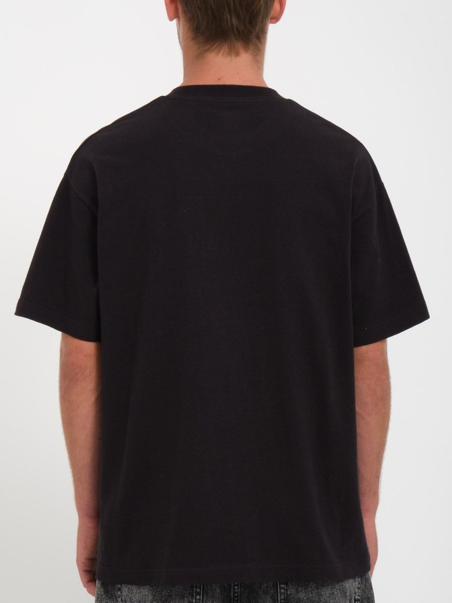 Homme Volcom T-Shirts & Polos | T-Shirt Ripple Stone Black