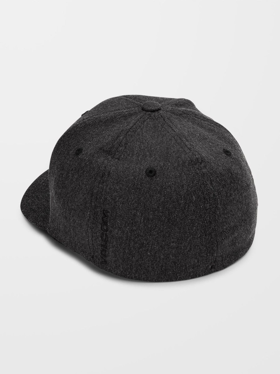 Homme Volcom Casquettes & Bonnets | Casquette Flexfit Full Stone Heather Charcoal Heather