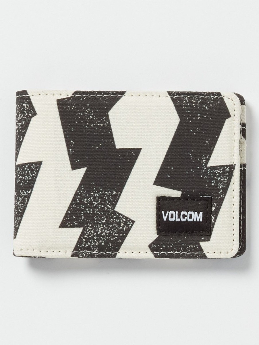 Homme Volcom Ceintures & Portefeuilles | Portefeuille Post Bifold Dirty White