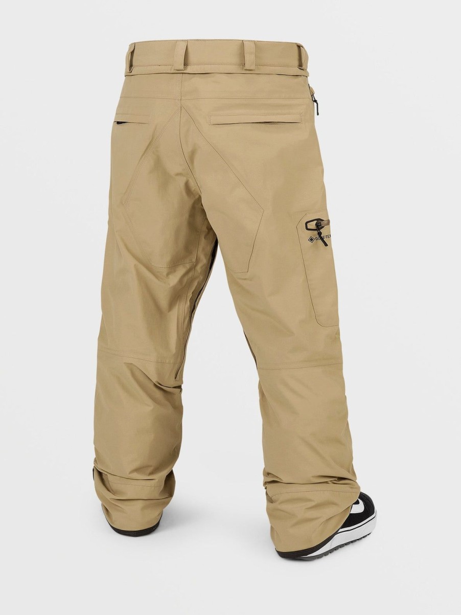 Homme Volcom Pantalons De Snow | Pantalon Gore-Tex L Dark Khaki