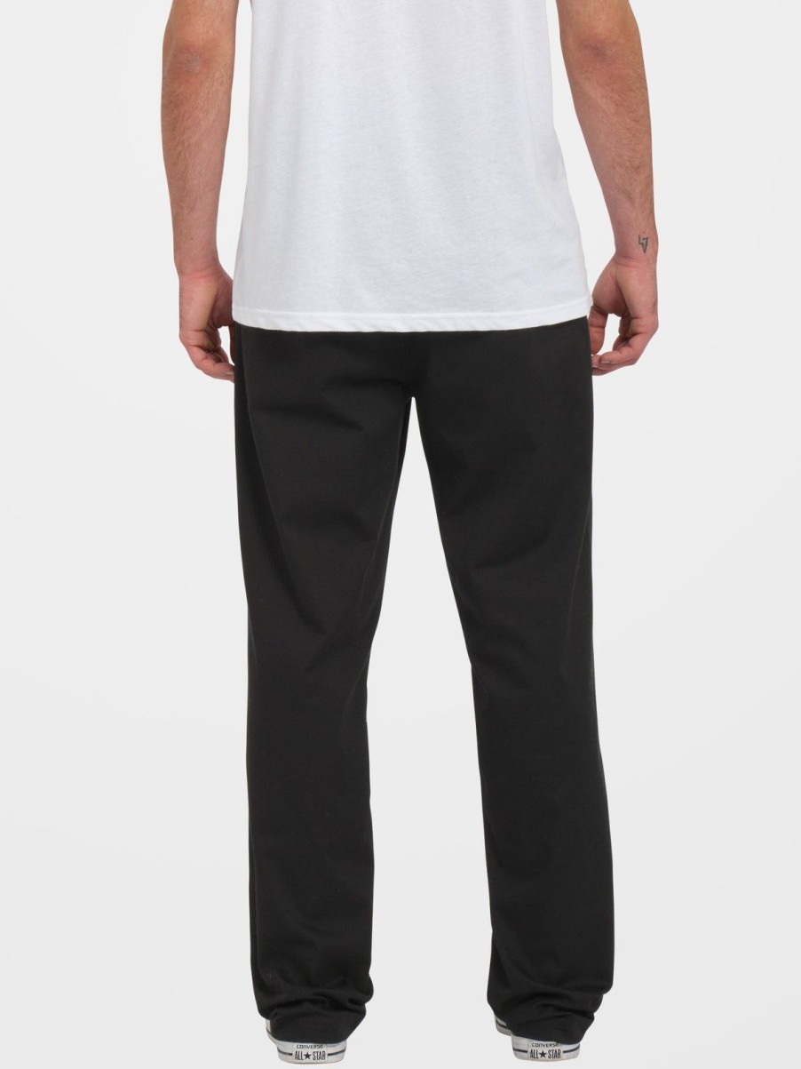 Homme Volcom Pantalons & Chinos | Pantalon Frickin Regular Stretch Black