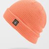 Femme Volcom Casquettes, Bonnets & Chapeaux | Bonnet Full Stone Coral