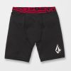 Homme Volcom Surf Team Vitals | Short De Compression Surf Vitals J Robinson Chones Black