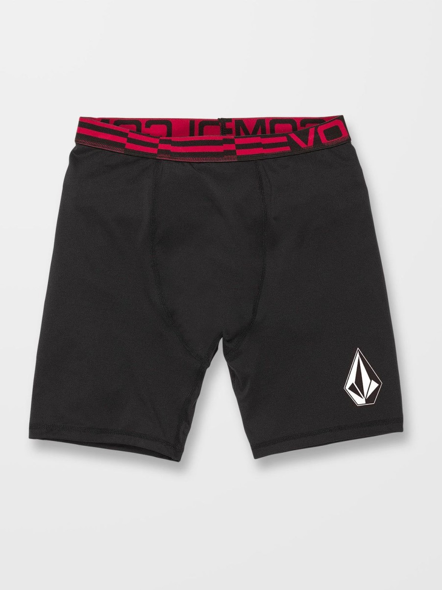 Homme Volcom Surf Team Vitals | Short De Compression Surf Vitals J Robinson Chones Black