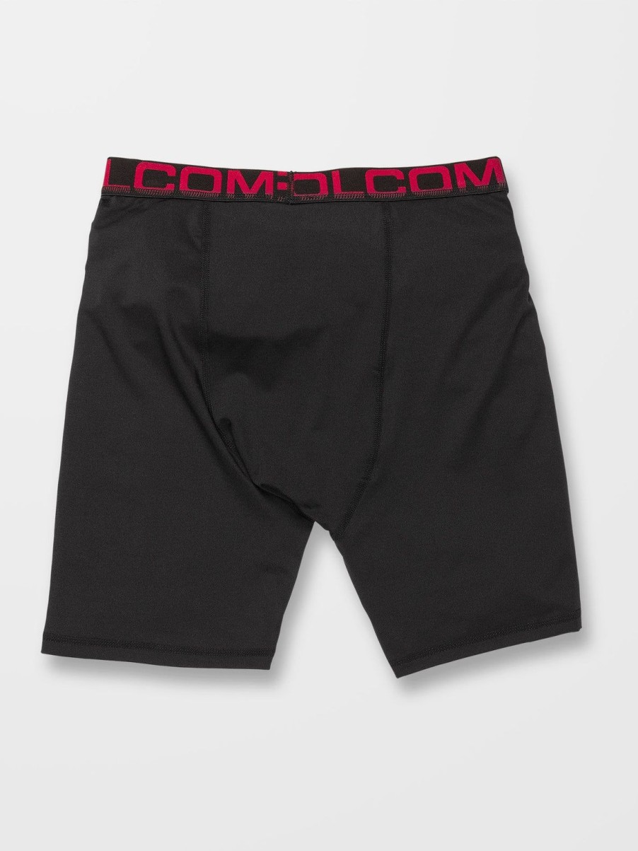 Homme Volcom Surf Team Vitals | Short De Compression Surf Vitals J Robinson Chones Black