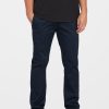 Homme Volcom Pantalons & Chinos | Pantalon Frickin Modern Stretch Dark Navy