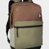 Homme Volcom Sacs Banane & Sacs A Dos | Sac A Dos Volcom School Dusty Brown