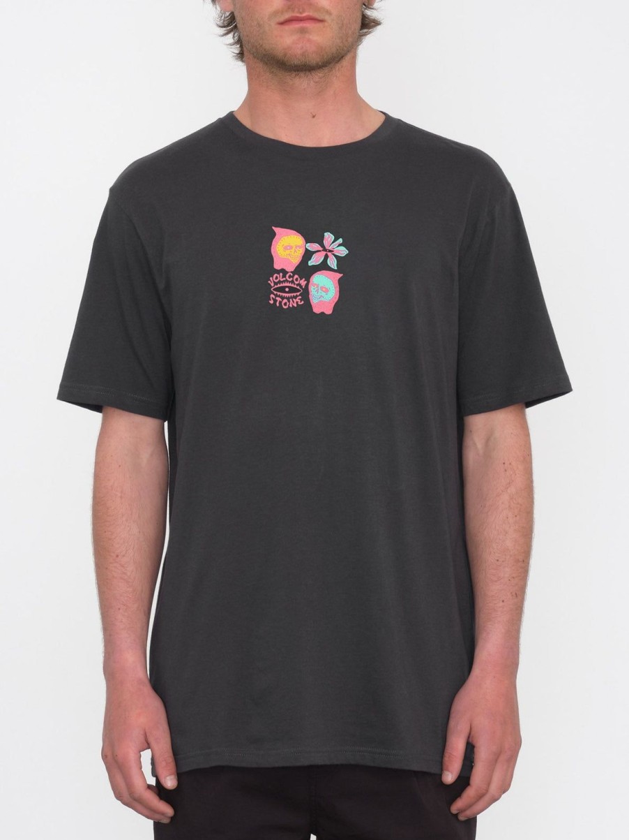 Homme Volcom T-Shirts & Polos | T-Shirt Flower Budz Stealth