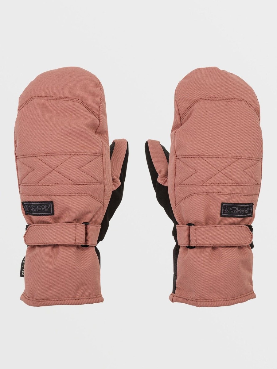 Femme Volcom Accessoires | Moufles Gore-Tex Peep Earth Pink