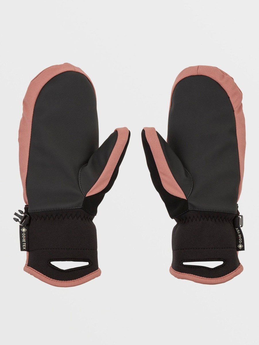 Femme Volcom Accessoires | Moufles Gore-Tex Peep Earth Pink