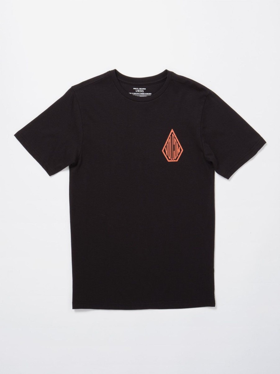 Garcons Volcom T-Shirts | T-Shirt Motorin (Enfant) Black