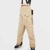 Homme Volcom Pantalons De Snow | Salopette Gore-Tex Rain Khakiest